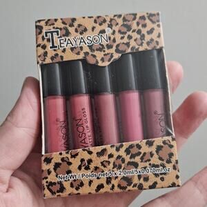 Teayason 5Pcs The Wonderful Edition Matte Lip Gloss Set Pinks & Nudes ~ Asian